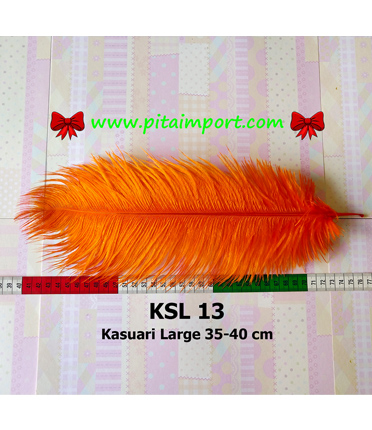 Bulu Kasuari Large Orange (KSL 13)